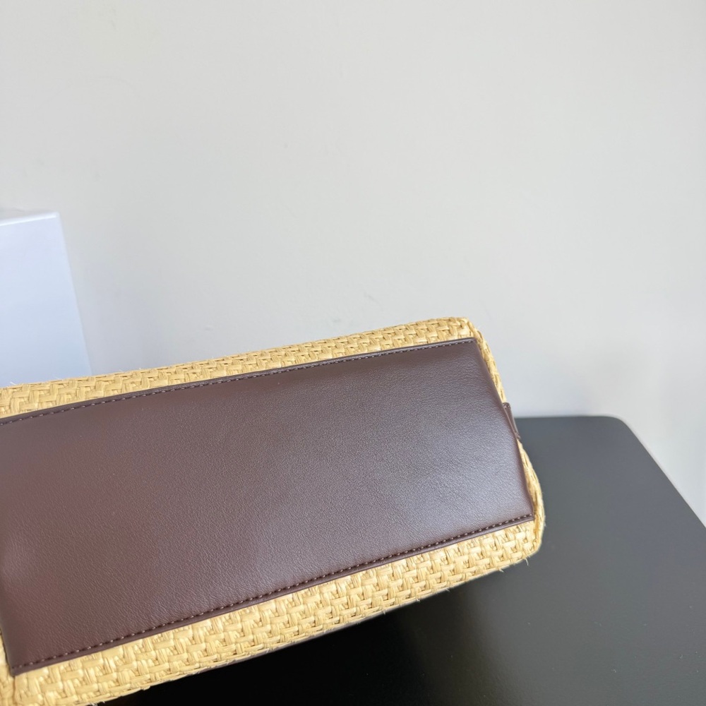 🎀 JACQUEMUS Le Panier Soli Small Straw Tote Bag - Picture 8 of 8